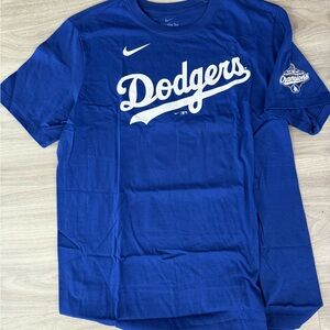 Nike Blue Dodgers Mookie Betts #50 WORLD SERIES 2025 Tee